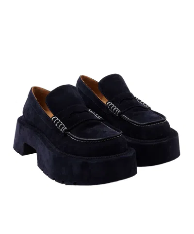 Jw Anderson Platform Loafer Shoes In Black
