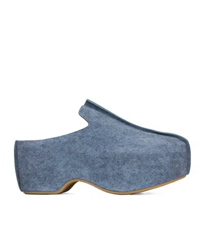 Jw Anderson Platform Mules In Blue