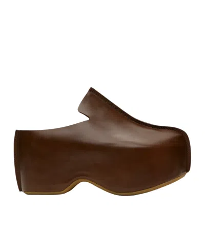 Jw Anderson Platform Muller Shoes In Brown