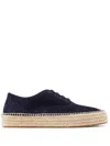 Jw Anderson Platform Suede Espadrilles In Blue