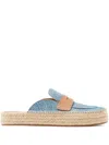 Jw Anderson Platform Suede Espadrilles In Blue