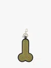 Jw Anderson Pleasing X  Crystal Penis Keyring In Black