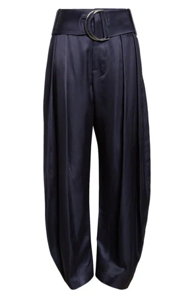 JW ANDERSON JW ANDERSON PLEATED D-RING SATIN TROUSERS