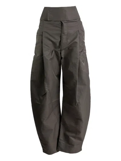 Jw Anderson Pleated High-waisted Trousers In Gray