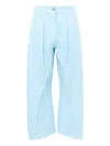 Jw Anderson Pleated Panel Trousers In Blue
