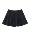Jw Anderson Memory Gathered Taffeta Mini Skort In Black