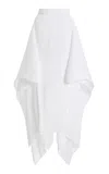 Jw Anderson Plisse Maxi Skirt In White