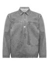 Jw Anderson Patch Pocket Rugby Shirt In Gray