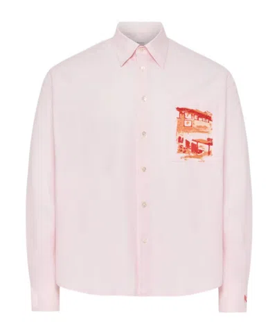 JW ANDERSON POCKET-PRINT COTTON SHIRT