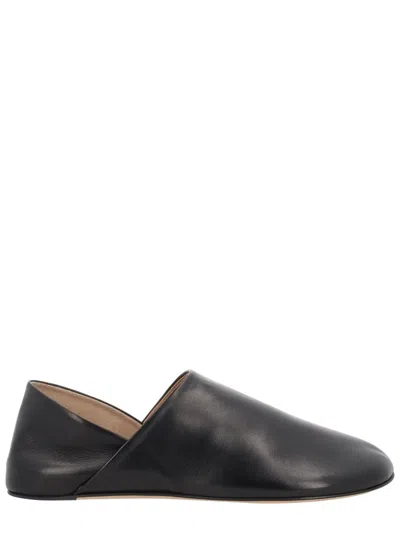 Jw Anderson Pointed-toe Backless Lambskin Slippers In White