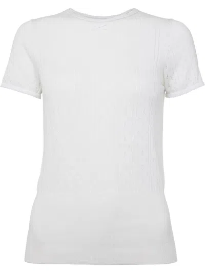 JW ANDERSON JW ANDERSON POINTELLE CAP-SLEEVE TOP