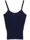 Jw Anderson Pointelle Knit Top In Blue