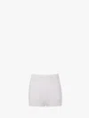 Jw Anderson Double-layer Pointelle Shorts In White