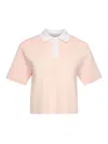 Jw Anderson Cropped Knitted Polo Top