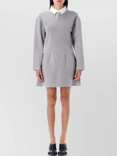 JW ANDERSON POLO MINI DRESS LONG SLEEVES