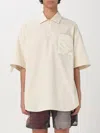 Jw Anderson Polo Oversized Quilted Pocket In Ivory