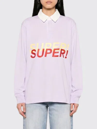Jw Anderson Polo Shirt Woman In Purple