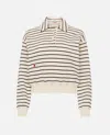 Jw Anderson White Polo Sweatshirt In Neutral