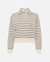 Jw Anderson White Polo Sweatshirt In Neutral
