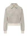 Jw Anderson White Polo Sweatshirt In Neutral