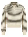 Jw Anderson J. W. Anderson Striped Cotton Polo Sweatshirt In Multi