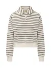 Jw Anderson White Polo Sweatshirt In Neutral