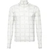 Jw Anderson Sheer Long Sleeve Turtleneck Top