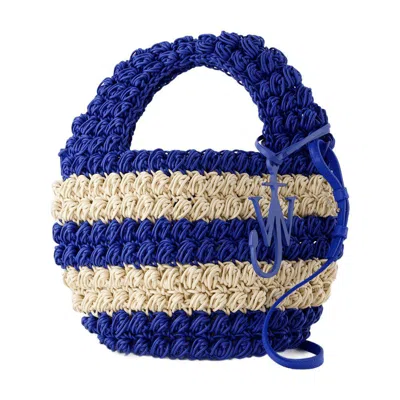 Jw Anderson Popcorn Basket Bag In Blue