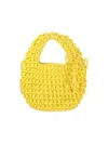 Jw Anderson Large Popcorn Crochet-knit Tote Bag In Yellow