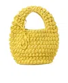 Jw Anderson Large Popcorn Crochet-knit Tote Bag In Yellow