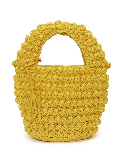 JW ANDERSON POPCORN KNITTED TOTE BAG