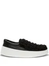 Jw Anderson Black Popcorn Sneakers In Schwarz