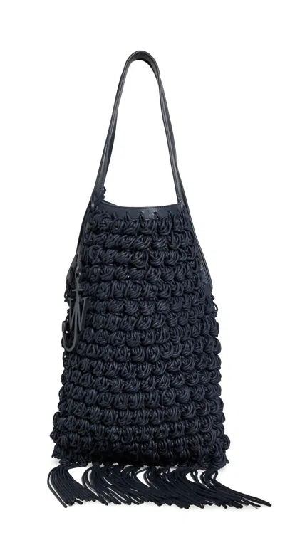 Jw Anderson Popcorn Shopper Tote Navy In Blue