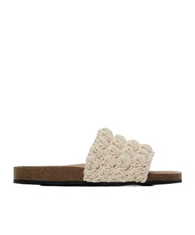 Jw Anderson Popcorn Slippers In Nude