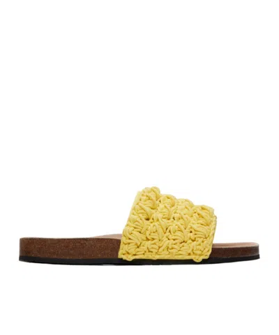 Jw Anderson Popcorn Slippers In Yellow