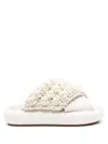 Jw Anderson Popcorn Twist Platform Sandals In Off White