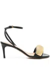 Jw Anderson Poppy 70mm Leather Sandals In Gold
