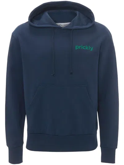 JW ANDERSON PRICKLY SLOGAN-PRINT HOODIE
