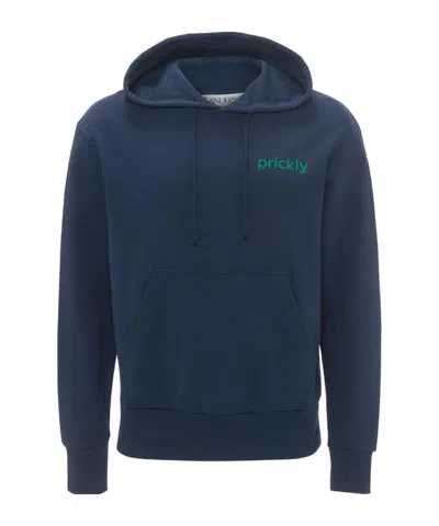 JW ANDERSON PRICKLY SLOGAN-PRINT HOODIE