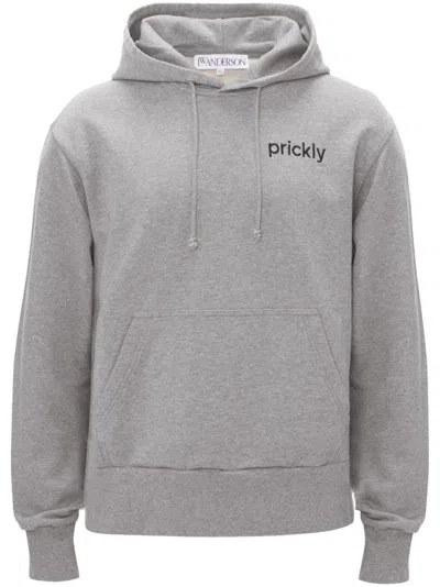 JW ANDERSON PRICKLY SLOGAN-PRINT HOODIE