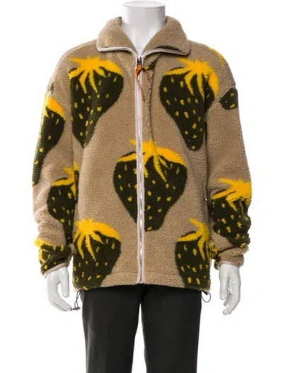 Pre-owned Jw Anderson Printed Coat In Neutral