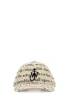 Jw Anderson Cappello Da Baseball In Cotone Stampato Donna In White