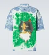 Jw Anderson Tie-dye Organic Cotton Polo Shirt In Multicoloured