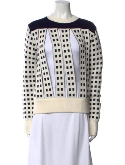 Pre-owned Jw Anderson Printed Crew Neck Sweater In Multi