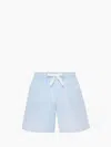Jw Anderson Printed Drawstring Shorts In Blue