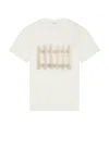 Jw Anderson Fence Printed T-shirt In Ivory