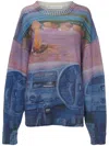 Jw Anderson J.w. Anderson Printed Jumper In Blue