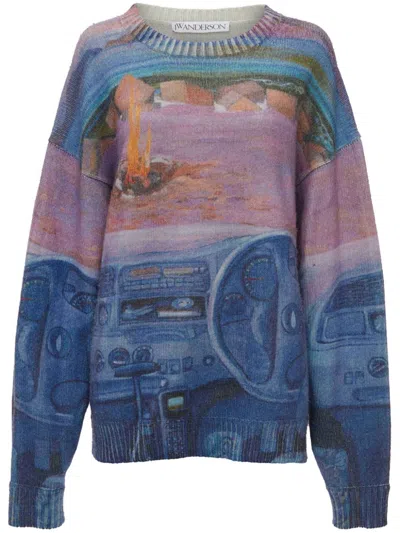 Jw Anderson J.w. Anderson Printed Jumper In Multi