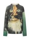 Jw Anderson J.w. Anderson Printed Jumper In Emerald