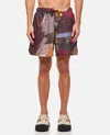 Jw Anderson Printed Swim Shorts In Multicolor